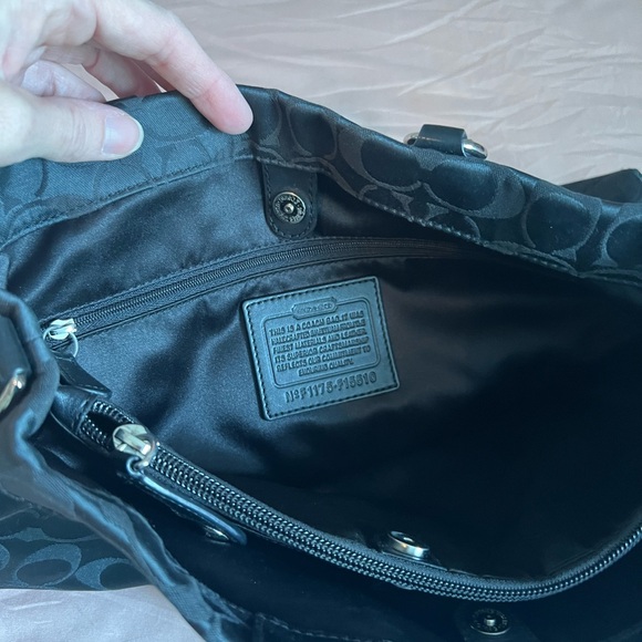 Black Coach Handbag - Picture 3 of 3